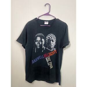 Maxwell Jill Scott 2010 Tour Rap Tee Graphic Black T-shirt Music M Medium